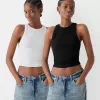 2-pack ärmlösa ribbade T-shirts 2-pack ärmlösa ribbade T-shirts