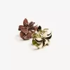 2-pack med metalliska blomma hårspännen 2-pack med metalliska blomma hårspännen