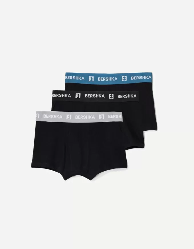 3-pack boxers med brett tryckt midjeband