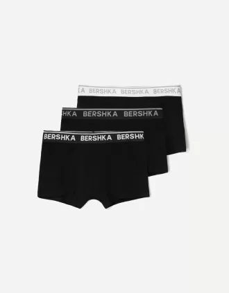 3-pack boxers med tryckt midjeband