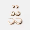 3-pack chunky hoop örhängen 3-pack chunky hoop örhängen