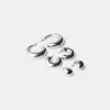 3-pack chunky hoop örhängen 3-pack chunky hoop örhängen
