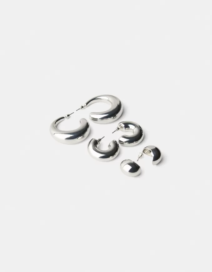 3-pack chunky hoop örhängen 3-pack chunky hoop örhängen