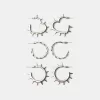 3-pack med grunge hoop örhängen 3-pack med grunge hoop örhängen