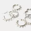 3-pack med grunge hoop örhängen 3-pack med grunge hoop örhängen
