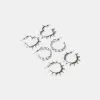 3-pack med grunge hoop örhängen 3-pack med grunge hoop örhängen