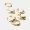 3-pack ringörhängen 3-pack ringörhängen