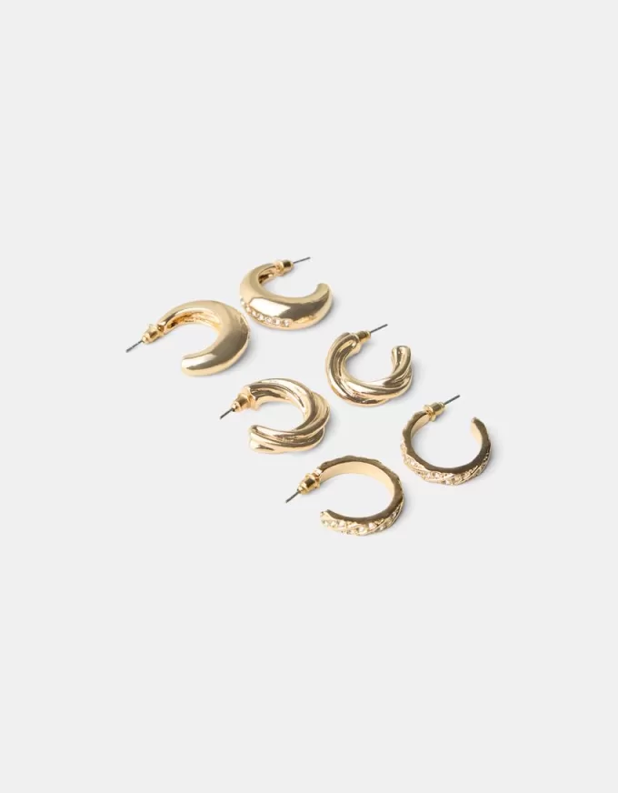 3-pack ringörhängen 3-pack ringörhängen