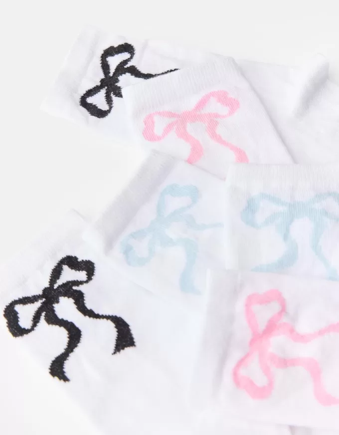 3-pack rosettstrumpor