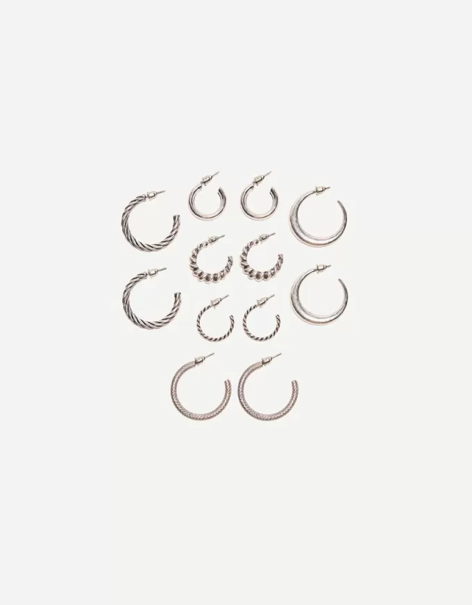 6-pack boho hoop örhängen 6-pack boho hoop örhängen