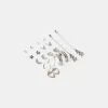 9-pack stjärnörhängen i strass 9-pack stjärnörhängen i strass