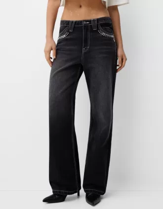 90-talsjeans med breda ben