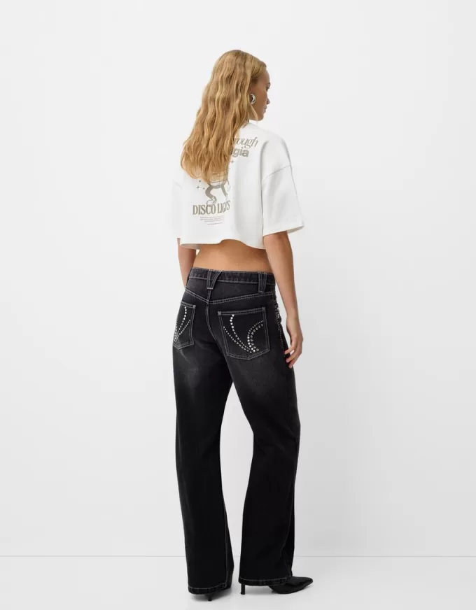 90-talsjeans med breda ben 90-talsjeans med breda ben