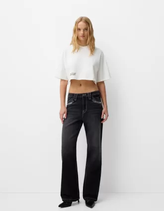 90-talsjeans med breda ben