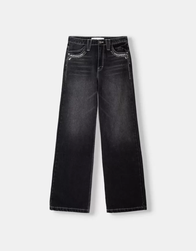 90-talsjeans med breda ben 90-talsjeans med breda ben