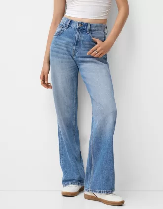 90-talsjeans med vida ben