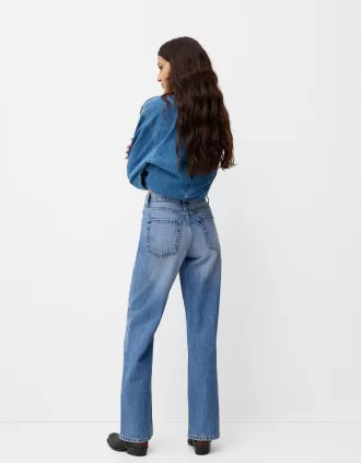 90-talsjeans med vida ben
