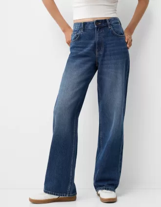 90-talsjeans med vida ben