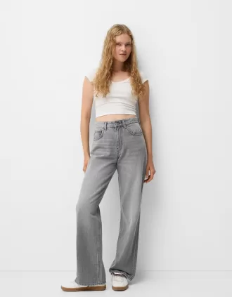 90-talsjeans med vida ben