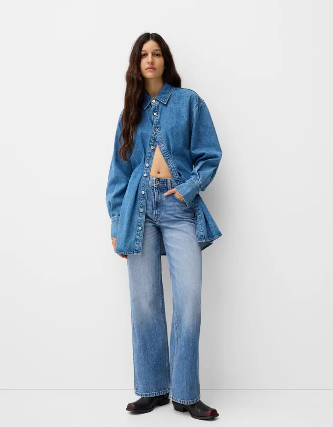 90-talsjeans med vida ben 90-talsjeans med vida ben