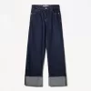 90-talsjeans med vida ben och uppvikbara fållar 90-talsjeans med vida ben och uppvikbara fållar