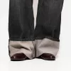 90-talsjeans med vida ben och uppvikbara fållar 90-talsjeans med vida ben och uppvikbara fållar