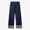 90-talsjeans med vida ben och uppvikbara fållar 90-talsjeans med vida ben och uppvikbara fållar