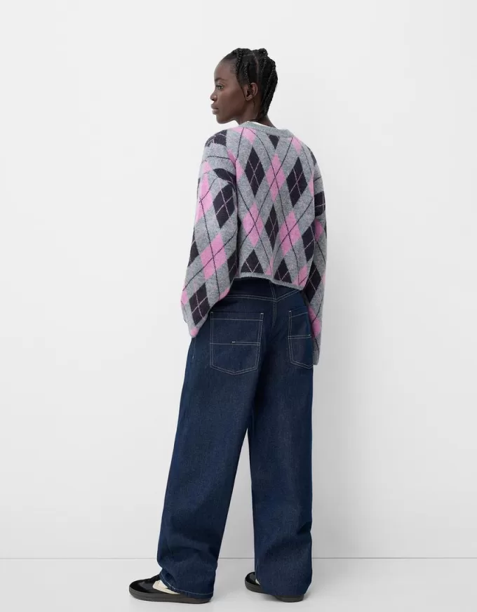 Argyle jacquardtröja Argyle jacquardtröja