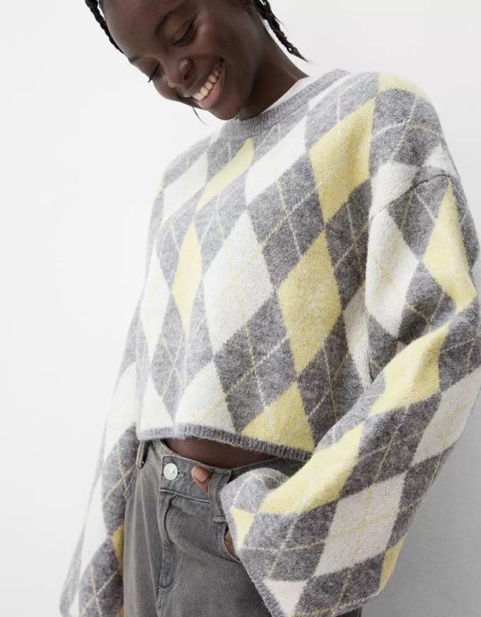 Argyle jacquardtröja Argyle jacquardtröja