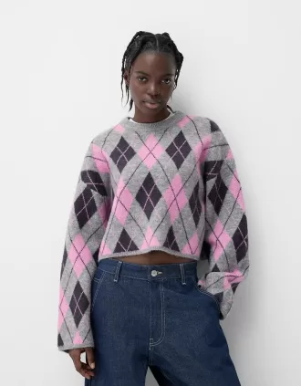 Argyle jacquardtröja