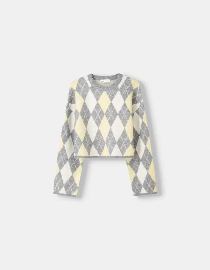 Argyle jacquardtröja Argyle jacquardtröja