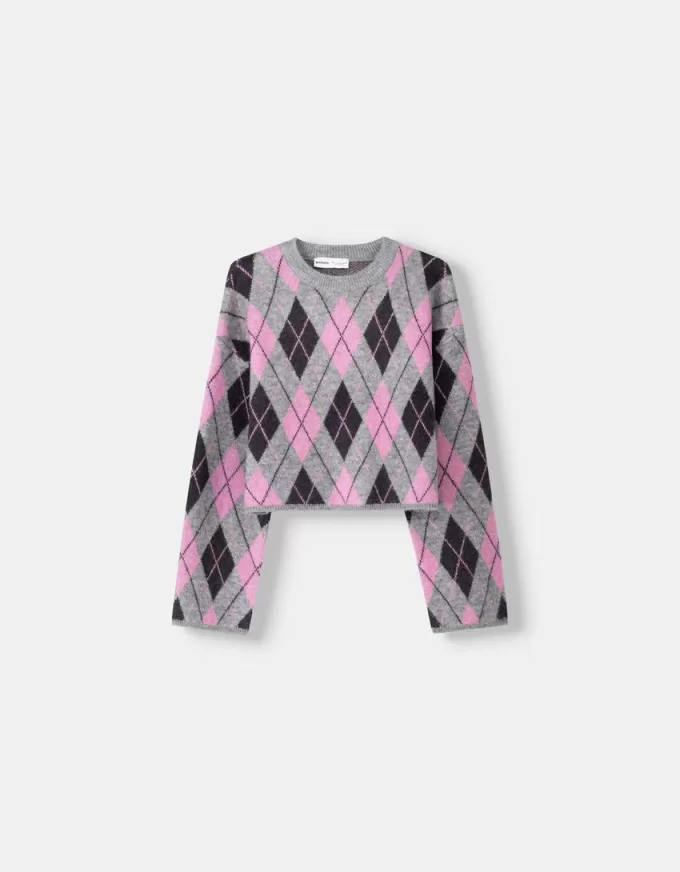 Argyle jacquardtröja Argyle jacquardtröja