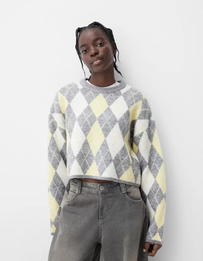 Argyle jacquardtröja Argyle jacquardtröja