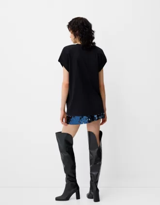 Ärmlös T-shirt med tryck