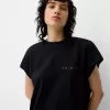 Ärmlös T-shirt med tryck Ärmlös T-shirt med tryck