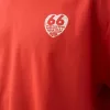 Avslappnad passform kortärmad broderad T-shirt Avslappnad passform kortärmad broderad T-shirt