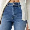 Avslappnade jeans med rak passform med hög midja Avslappnade jeans med rak passform med hög midja