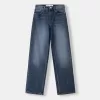 Avslappnade jeans med rak passform med hög midja Avslappnade jeans med rak passform med hög midja