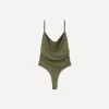 BERSHKA SERIEN draperad body med remmar BERSHKA SERIEN draperad body med remmar