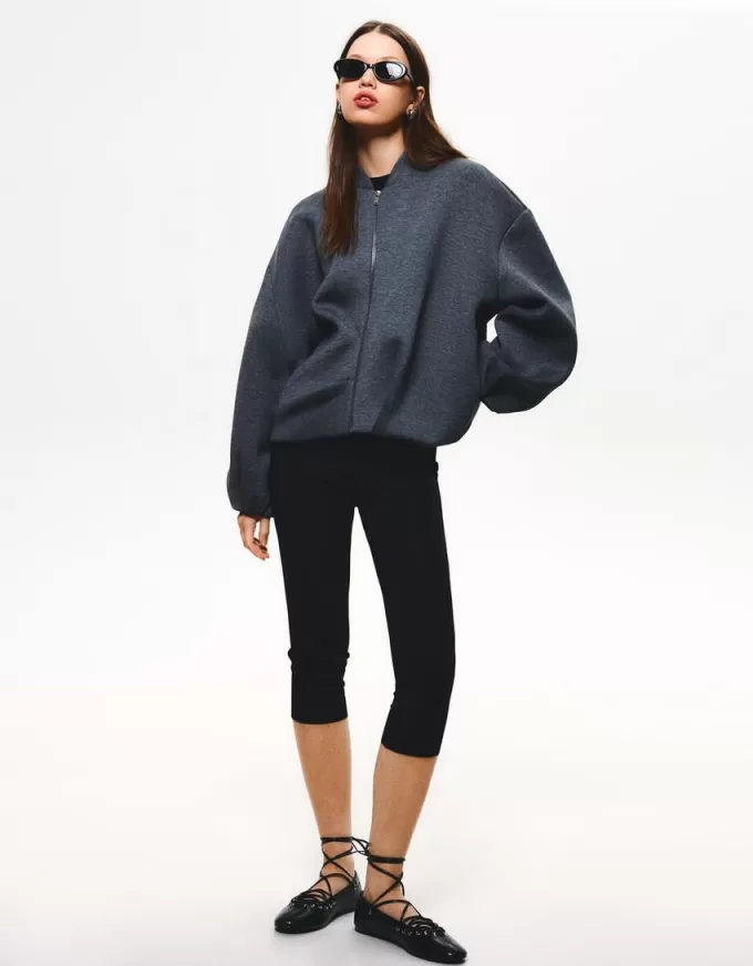 BERSHKA SERIES jacka med neopreneffekt BERSHKA SERIES jacka med neopreneffekt