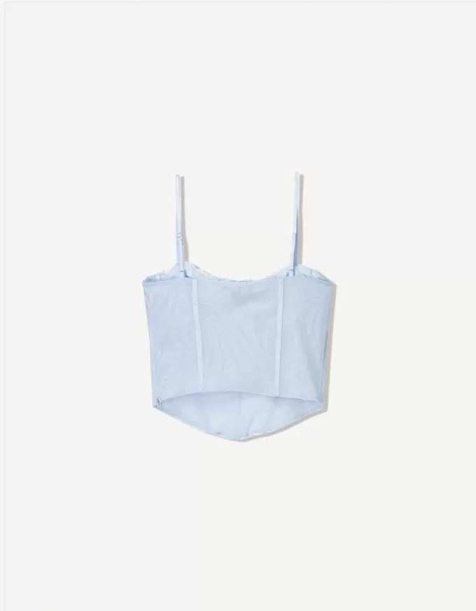 BERSHKA SERIES korsetttopp i spets BERSHKA SERIES korsetttopp i spets