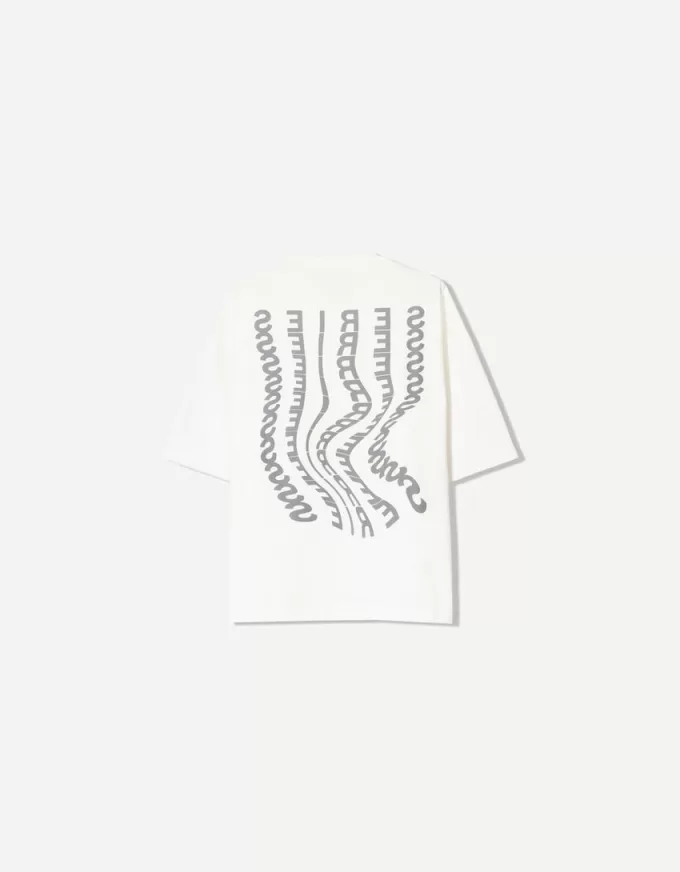 BERSHKA SERIES kortärmad T-shirt med tryck BERSHKA SERIES kortärmad T-shirt med tryck