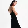 BERSHKA SERIES midiklänning med asymmetrisk fåll BERSHKA SERIES midiklänning med asymmetrisk fåll