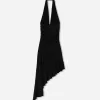 BERSHKA SERIES midiklänning med asymmetrisk fåll BERSHKA SERIES midiklänning med asymmetrisk fåll