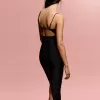 BERSHKA SERIES rynkad midiklänning BERSHKA SERIES rynkad midiklänning