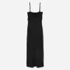 BERSHKA SERIES rynkad midiklänning BERSHKA SERIES rynkad midiklänning