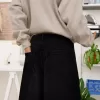 Baggy denim bermudashorts