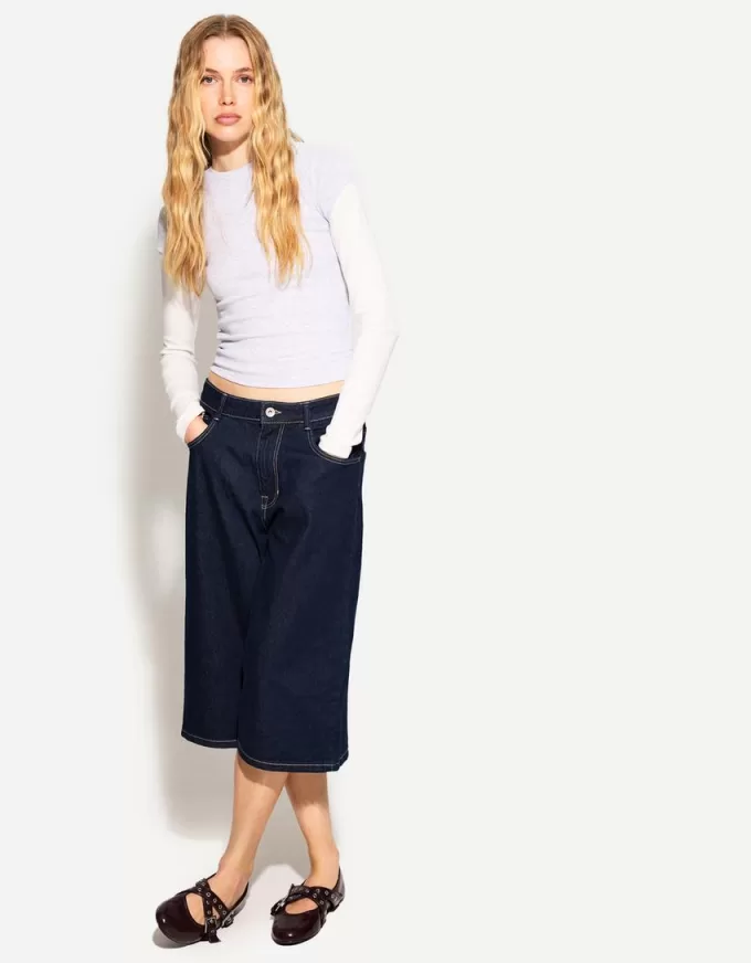 Baggy denim bermudashorts Baggy denim bermudashorts