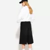 Baggy denim bermudashorts