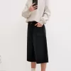 Baggy denim bermudashorts
